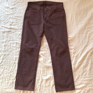 7 For All Mankind mens pants in maroon 31” waist